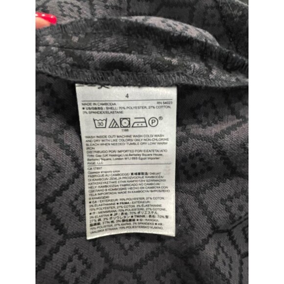 Mini Pleated Banana Republic Black Purple Brocade Satin Thread Mini Skirt Sz 4 - Picture 10 of 10